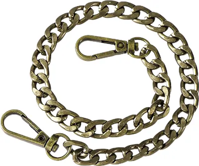 Produktbild von Handtasche Kette Doppelschnallen modische weit verbreitete Umhängetaschen Gurte Ersatz für Frauen-Antikes Messing