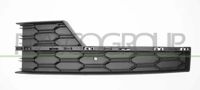 Produktbild von PRASCO Lüftungsgitter Grill Stoßfänger für SKODA Octavia III Combi (5E5) mit Löchern für Zier-/Stoßleiste mit Loch/Löchern für Nebellampen Schwarz