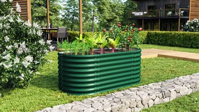 Produktbild von Vitavia Hochbeet "Terra 630" seegras 63 cm Modell "Basic"