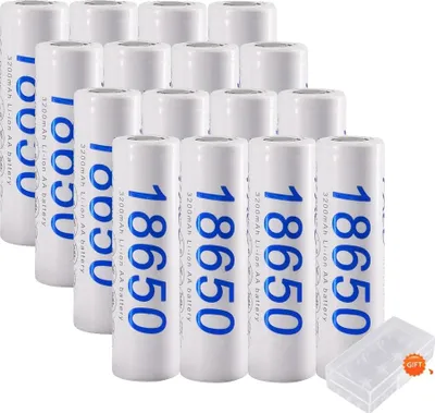Produktbild von Wiederaufladbare Lithiumbatterie, 3200mAh Kapazität, Hochstromentladung, 16 PCS Batterie