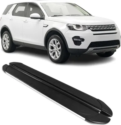 Image de Marchepieds Latéraux pour Land Rover Discovery Sport 2014-2019 L550 Gris Noir