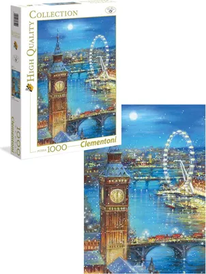 Image de Puzzle 1000 Collection de Noël Big Ben HQ Clementoni 39581