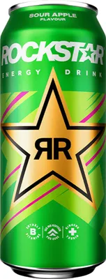 Obrázek produktu pro Rockstar Energy Drink Sours Apple s kofeinem a taurinem 500 ml