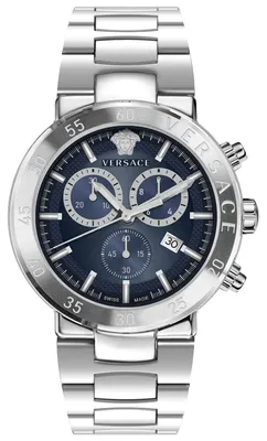 Produktbild von Versace VEPY00420 Urban Mystique Chrono blau silber Edelstahl Herren Uhr NEU