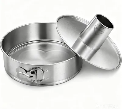 Produktbild von Springform Set, Edelstahl 18/8, Flach- und Flachboden, PFAS-frei, für Kuchen
