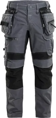 Produktbild von Blakläder 1990 1141 Handwerker Arbeitshose Stretch X1900, Farbe:Mittelgrau/Schwarz, Größe:C52