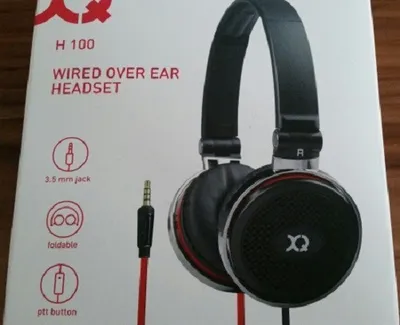 Produktbild von Xqisit H 100, Verkabelt, Kopfband, Binaural, ohrumschließend, 20 - 20000 Hz, Schwarz