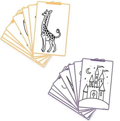 Produktbild von KIDYDRAW-Mini Zeichnungen Es Wurde Einmal Und Tiere Füllen Zeichnungen