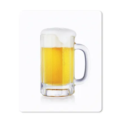 Produktbild von MuchoWow® Mauspad Mousepad Krug mit Bier auf weißem Hintergrund 30x40 cm - Mousepads - Maus Mat - Pad - Mausunterlage - Mausmatten