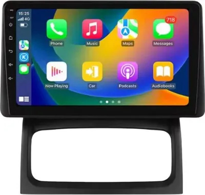 Obrázok produktu pre Autorádio s Bluetooth a CarPlay pre Renault Clio 2 (2000–2012) – Kompatibilné s Apple a Android – Stereo systém s navigačným systémom – 2 GB RAM, 64 GB pamäť