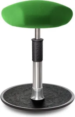 Produktbild von Sitz- Stehhocker Free Regular Triangel Gestrick Grün chrom /schwarz.