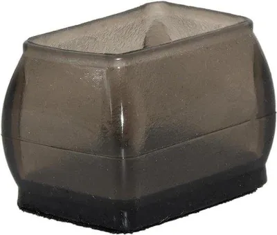 Produktbild von Famanu Möbelbeinschoner mit Filz-Pads für Möbel - schützt Holzfußboden - rechteckig - groß - schwarz - Länge 38 mm - Breite 25 mm