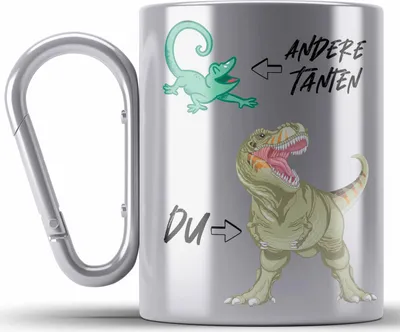 Produktbild von Trendation - Andere Tanten Du T-Rex Exe Geschenk Beste Tante Der Welt Geschenkidee (Silber)