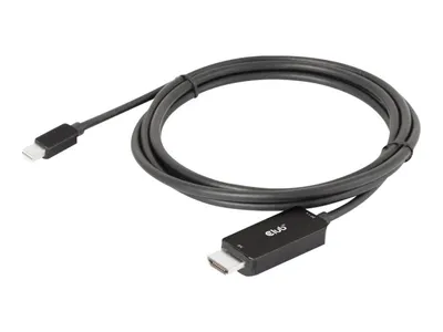 Obrázok produktu pre Kábel CLUB3D MiniDisplayPort 1.4 na HDMI 4K120Hz alebo 8K60Hz HDR10+ M/M 1,8 m