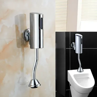 Obrázek produktu pro Senzorový pisoár Automatický splachovač pisoárů Nástěnné pisoáry Splachovací ventil G1/2"