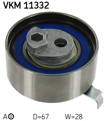Produktbild von SKF VKM 11332 Spannrolle Zahnriemen für AUDI A4 Avant (8K5, B8) A6 Avant (4F5, C6) A4 Avant (8ED, B7) Q5 (8RB) A5 Sportback (8TA)