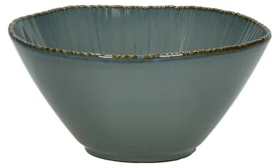 Imagen del producto de Tazón para sopa Pomax Mysa, de porcelana, color gris azulado, diámetro de 15,8 cm y altura de 7,7 cm