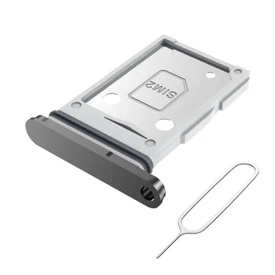 Produktbild von Dual-SIM-Kartenhalter für Samsung Galaxy S25 Edge - SIM-Tray - Schwarz