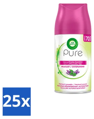 Zdjęcie produktu dla 25 sztuk wkładów do automatycznego dyfuzora Air Wick Freshmatic – zapach relaksujący – 250 ml – zestaw ekonomiczny