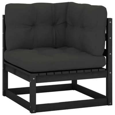Zdjęcie produktu dla VidaXL 805719, Czarny, Drewno, Tkanina, Poliester, Dorośli i dzieci, 700 mm, 700 mm, 670 mm