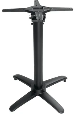 Aluminium Flip-Top-Tischbasis, klappbar, schwarz, 7,6 kg