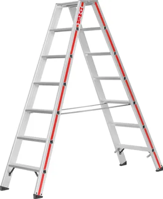 Produktbild von Hymer Stufenstehleiter beidseitig begehbar, 2x7 Stufen