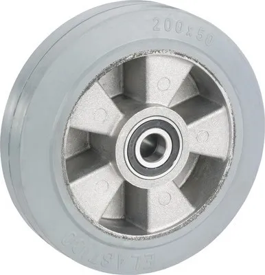 Produktbild von Tarrox Schwerlast Rad mit Aluminium Felge und Vollgummireifen 200x50x25 mm bis 400 kg
