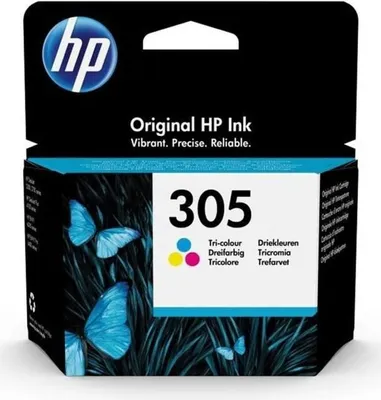 Immagine prodotto di Cartuccia d'inchiostro, HP 305, Tricolore, 4,48 ml, originale, per DeskJet 2300/2700/2810/4222/4230/Plus 4100, Envy 6000/Pro 6400