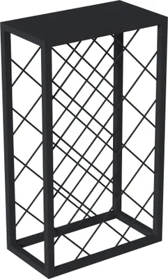 Produktbild von Weinregal 'Amasia' aus Metall 74x45x22 cm Schwarz