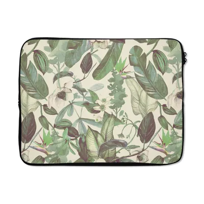 Produktbild von MuchoWow® Laptop Hülle 15 Zoll Flora - Dschungel - Muster Laptoptasche - Laptoptasche - Sleeve - Rundum-Schutz