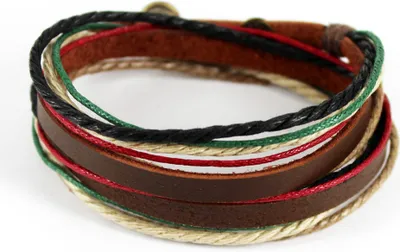 Produktbild von axy Lederarmband Wickelarmband Armband Echtlederarmband  für Herren Damen Männer Jungen Armschmuck