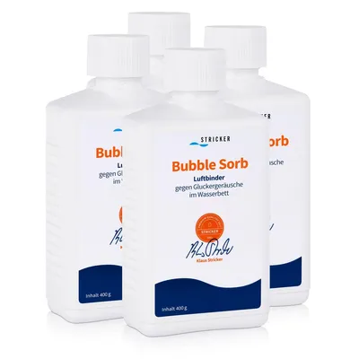 Produktbild von Stricker Chemie Luftbinder Bubble Sorb 400g für Wasserbetten (4er Pack)
