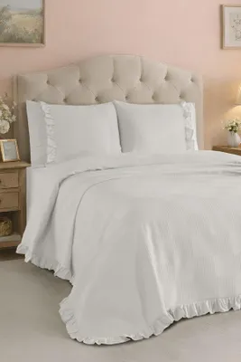 Obrázok produktu pre Sada obliečok na prikrývku a vankúše, farba ecru, 100% bavlna, rozmer 200x230 cm