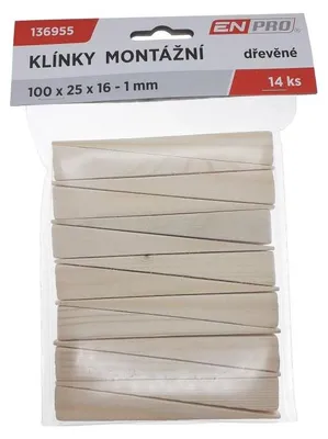Immagine prodotto di Chiave di montaggio in legno, 100 x 25 x 16 - 1 mm, 14 pezzi, ENPRO