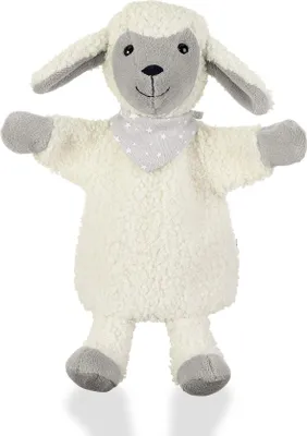 Produktbild von Sterntaler 3622068 Handpuppe Schaf Stanley, Ideal für Puppentheater und Rollenspiele, 26 x 21 x 8 cm, Weiß/Grau