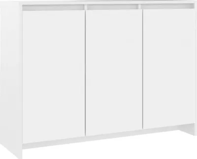Zdjęcie produktu dla Kredens z płyty wiórowej 102 x 75 x 33 cm Biały