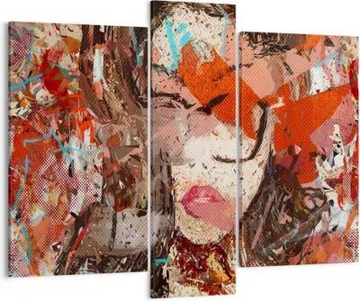 Produktbild von Bild auf Leinwand - Leinwandbild - Abstraktion modern - 95x80cm - Wand Bild - Wanddeko - Wandbilder - Leinwanddruck - Bilder - Kunstdruck - Wanddekoration - Leinwand bilder - Wandkunst - CB95x80-3464