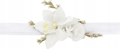 Produktbild von PartyDeco Blumenarmband, Dekoration, Weiß, Weiblich, 50 Stück(e)