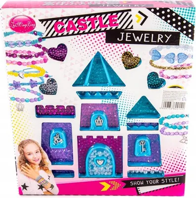 Produktbild von DIY Perlen Set Schmuck Bastelset für Kinder - Bunte Armbänder selber machen Kreativset Mädchen
