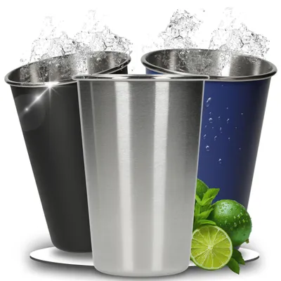 Obrázok produktu pre Nerezová fľaša 500 ml 'Metallo' – fľaša na pitie vyrobená z recyklovaného materiálu, veľmi odolná a trvácna – ideálna na cesty – strieborná