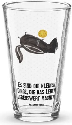 Produktbild von Mr. & Mrs. Panda Wasserglas Stinktier Ball - Transparent - Geschenk, Wildtier, Glas, Cocktailglas, Skunk, Tumbler, Stinker, Longdrinkglas, Bierglas, Raubtier, Weisheit