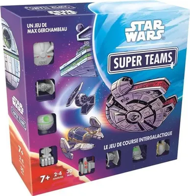 Produktbild von Star Wars Super Teams Brettspiel, Gesellschaftsspiel, ab 7 Jahren, 2 bis 4 Spieler, Spieldauer unter 30 Min