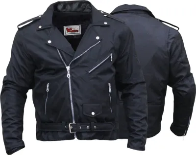 Produktbild von Chopper Motorradjacke Rockabilly Rockerjacke Brando Chopperjacke Motorrad Textilien Jacke, Größe:M