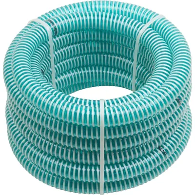 Immagine prodotto di Tubo di aspirazione - 25,4 mm (1 pollice) - 4 m - PVC rigido - Resistente al vuoto - Pompa da giardino