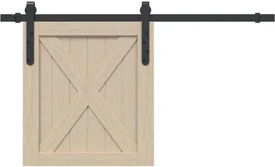 Image de vidaXL Kit de ferrure de porte coulissante pour portes d'armoire 91 cm acier carbone