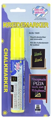 Produktbild von 12x Kreidemarker gelb Schreibbreite 3-15mm
