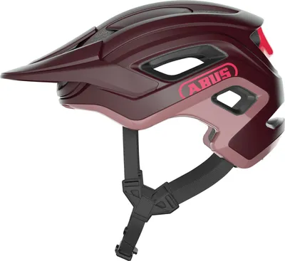 Produktbild von ABUS MTB-Helm CliffHanger - Fahrradhelm für anspruchsvolle Trails - mit großen Lüftungsöffnungen & TriVider Riemensystem - für Damen und Herren - Dunkelrot, Größe L (57-61 cm)