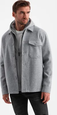 Zdjęcie produktu dla Ombre Clothing Herren-Fleecejacke Secka grau L
