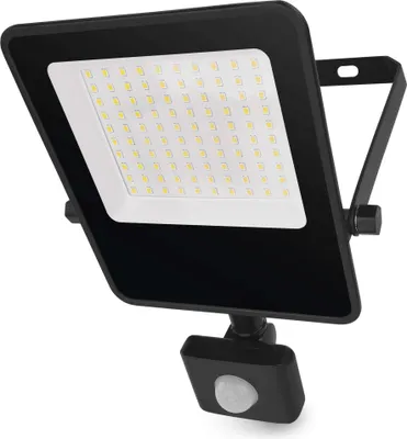 LED reflektor VISIO s pohybovým čidlem, 50 W, černý, neutrální bílá