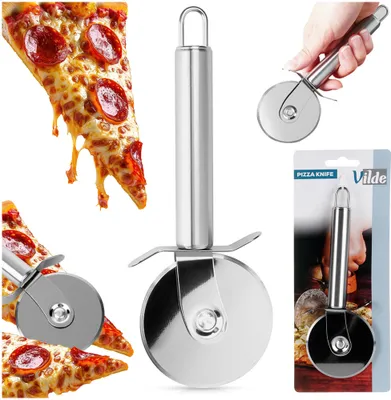 Produktbild von Vilde Pizzamesser Teigrädchen Pizzaschneider aus Edelstahl 19 cm